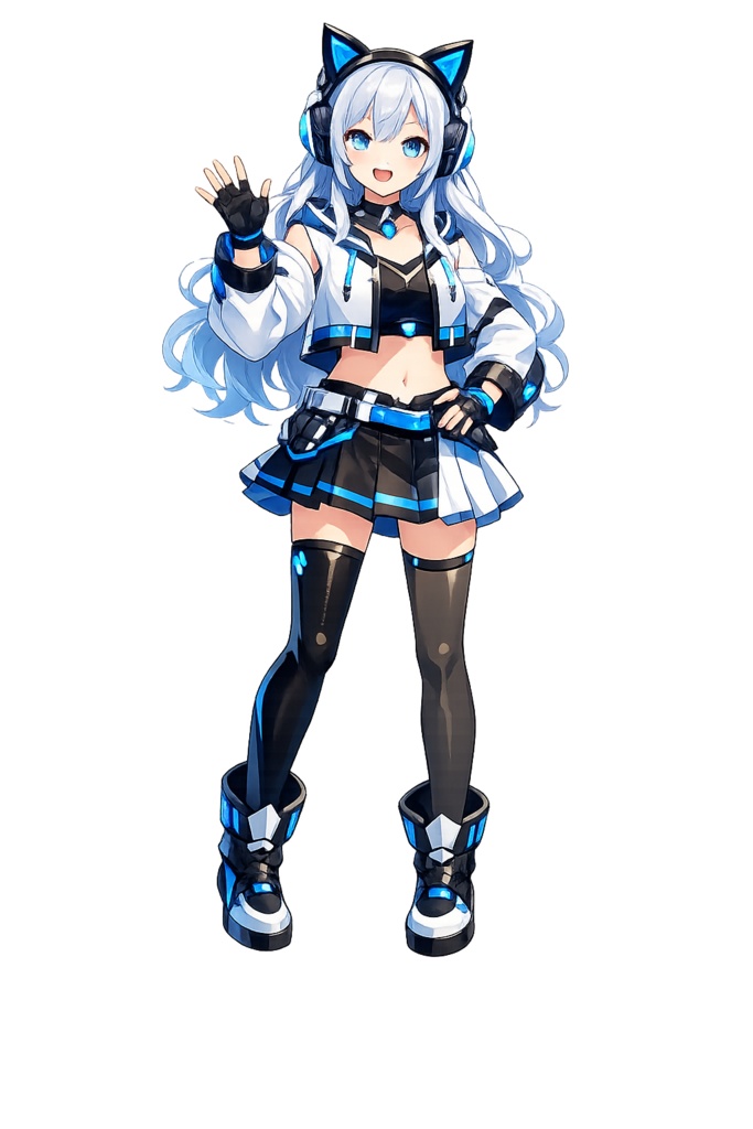 👉 VTuber向け 猫耳ゲーミングVモデルPSD|Live2D対応|即配信デビュー可能