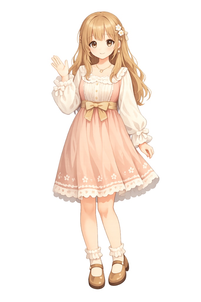 【商用利用OK】やさしい少女のVTuber立ち絵素材|高解像度・背景透過PNG・配信/TRPG対応