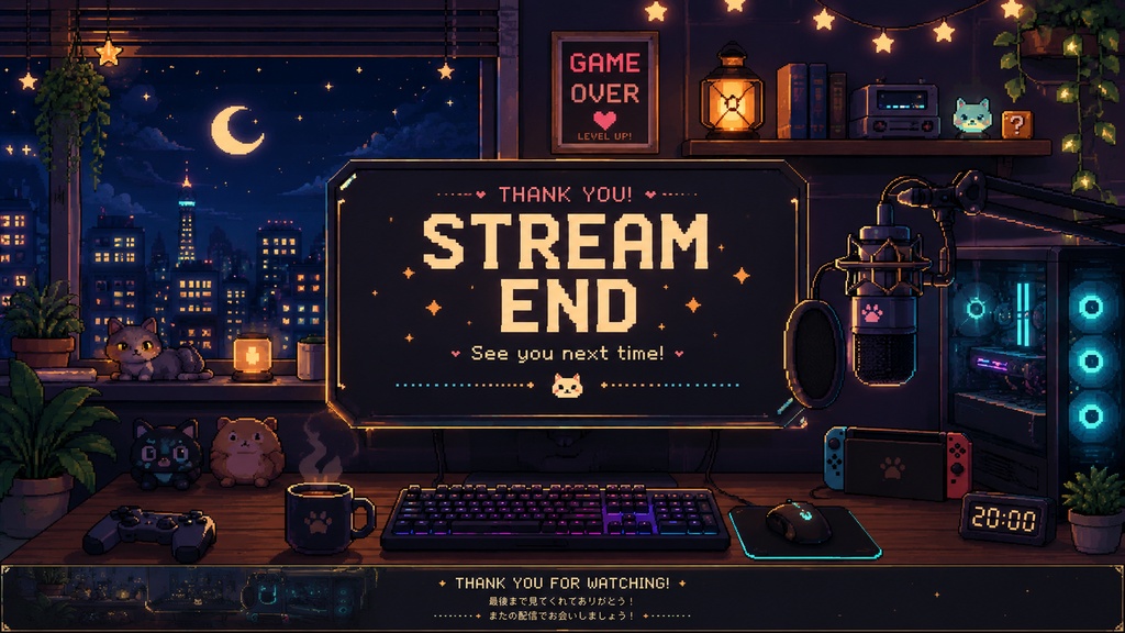 ð Pixel Art Streaming Screen Pack