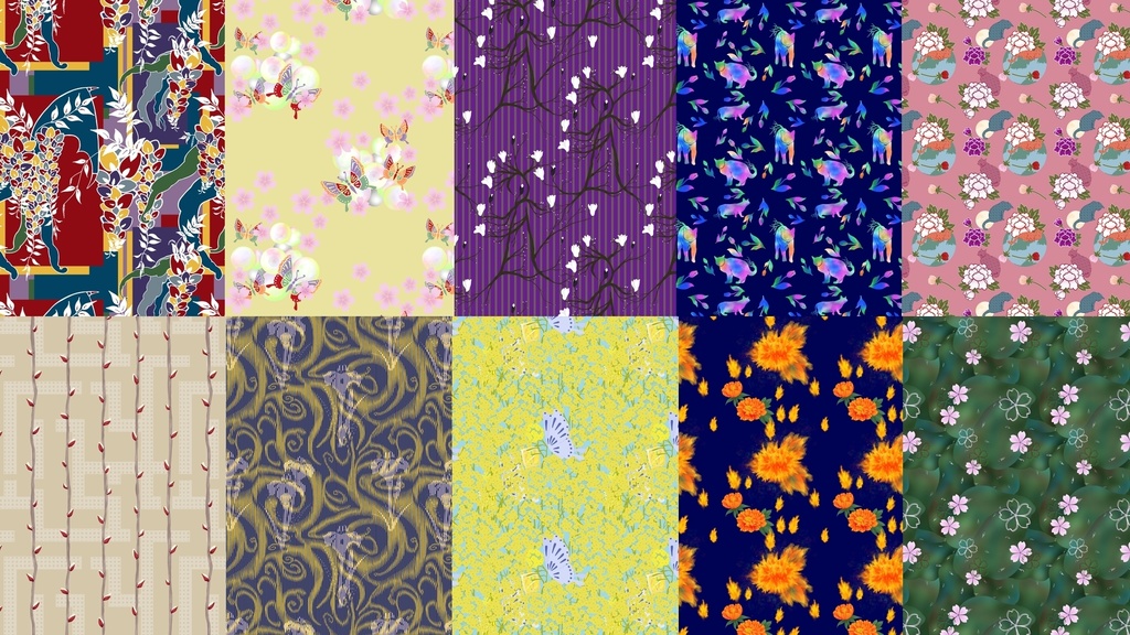 【無料版有】和柄クトウルフ大正浪漫