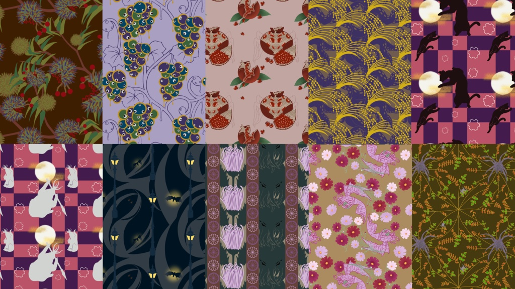 【無料版有】和柄クトウルフ大正浪漫