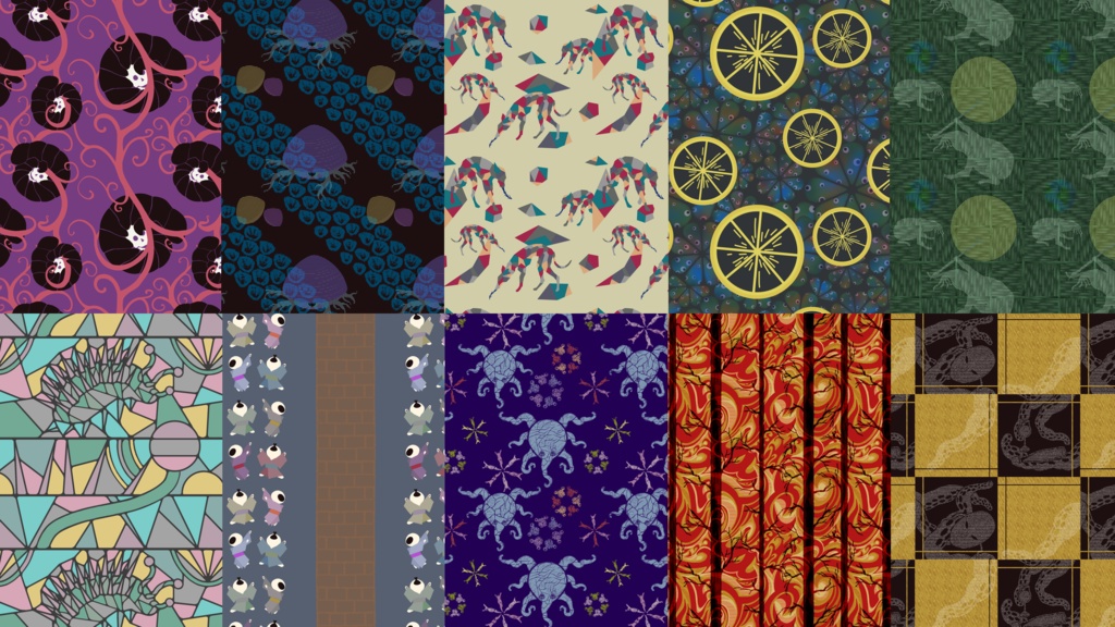 【無料版有】和柄クトウルフ大正浪漫