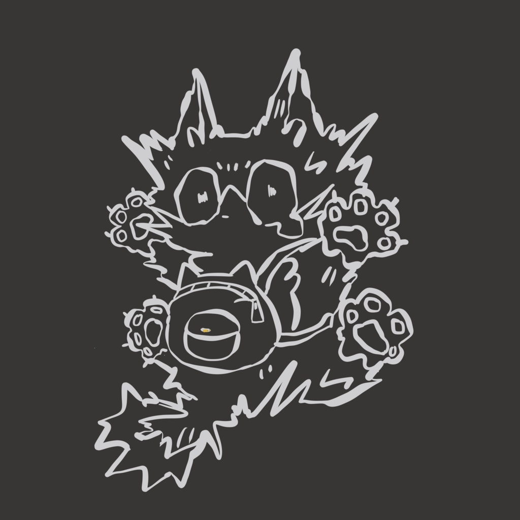 びっくりハイロくんロンT