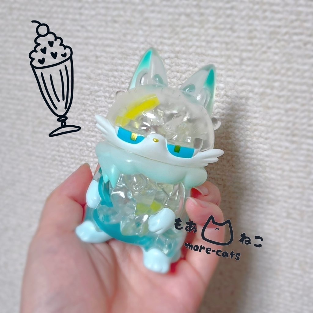 ハイロ　ソフビ　ブルーレモンスカッシュ ハイロソフビ：ブルーレモンスカッシュ - more-cats - BOOTH