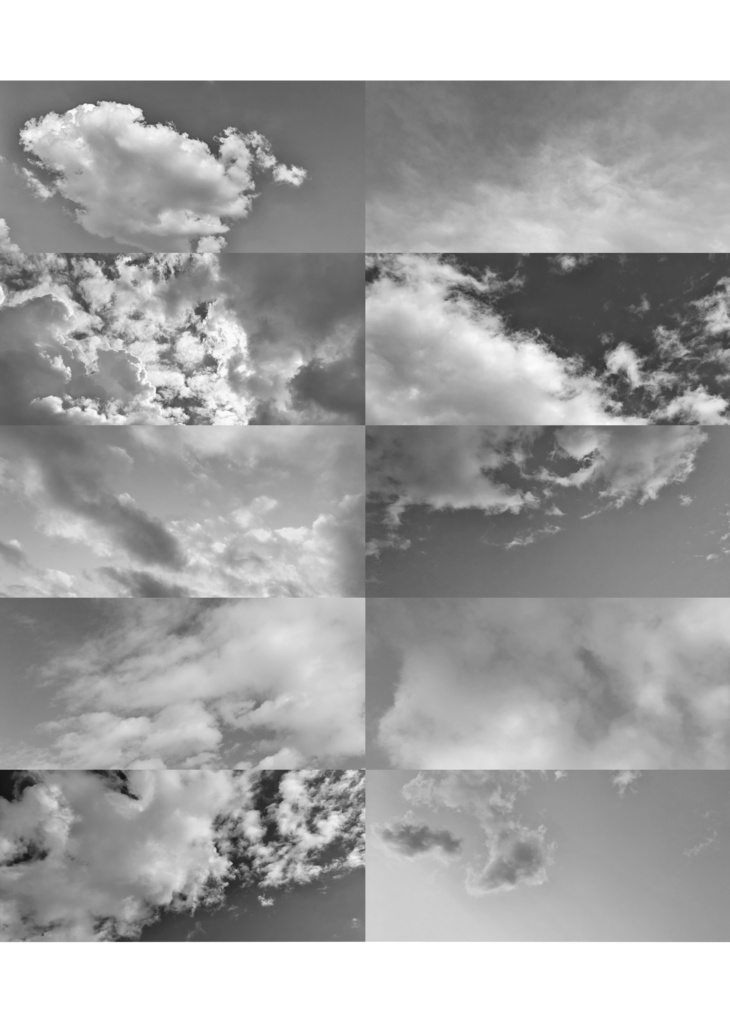 【同人誌表紙素材】空の写真10枚×4種 計40枚セット