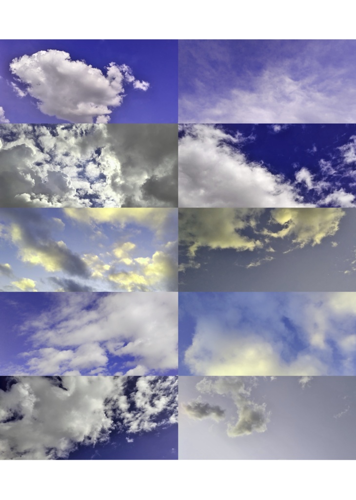 【同人誌表紙素材】空の写真10枚×4種 計40枚セット