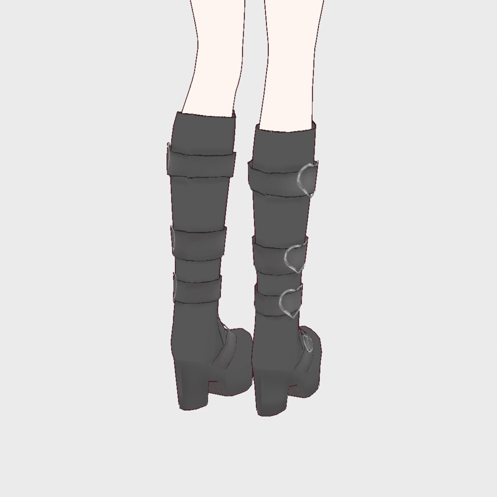 【VRoid】HEART LACEUP BOOTS