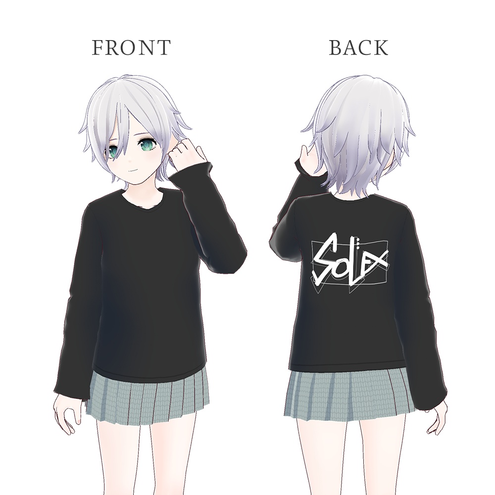 【VRoid】LONG SLEEVE T-SHIRTS
