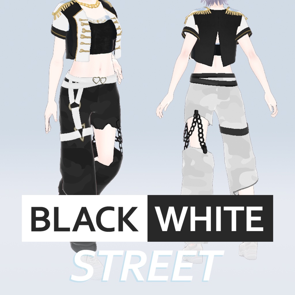 【VRoid】STREET BLACK&WHITE