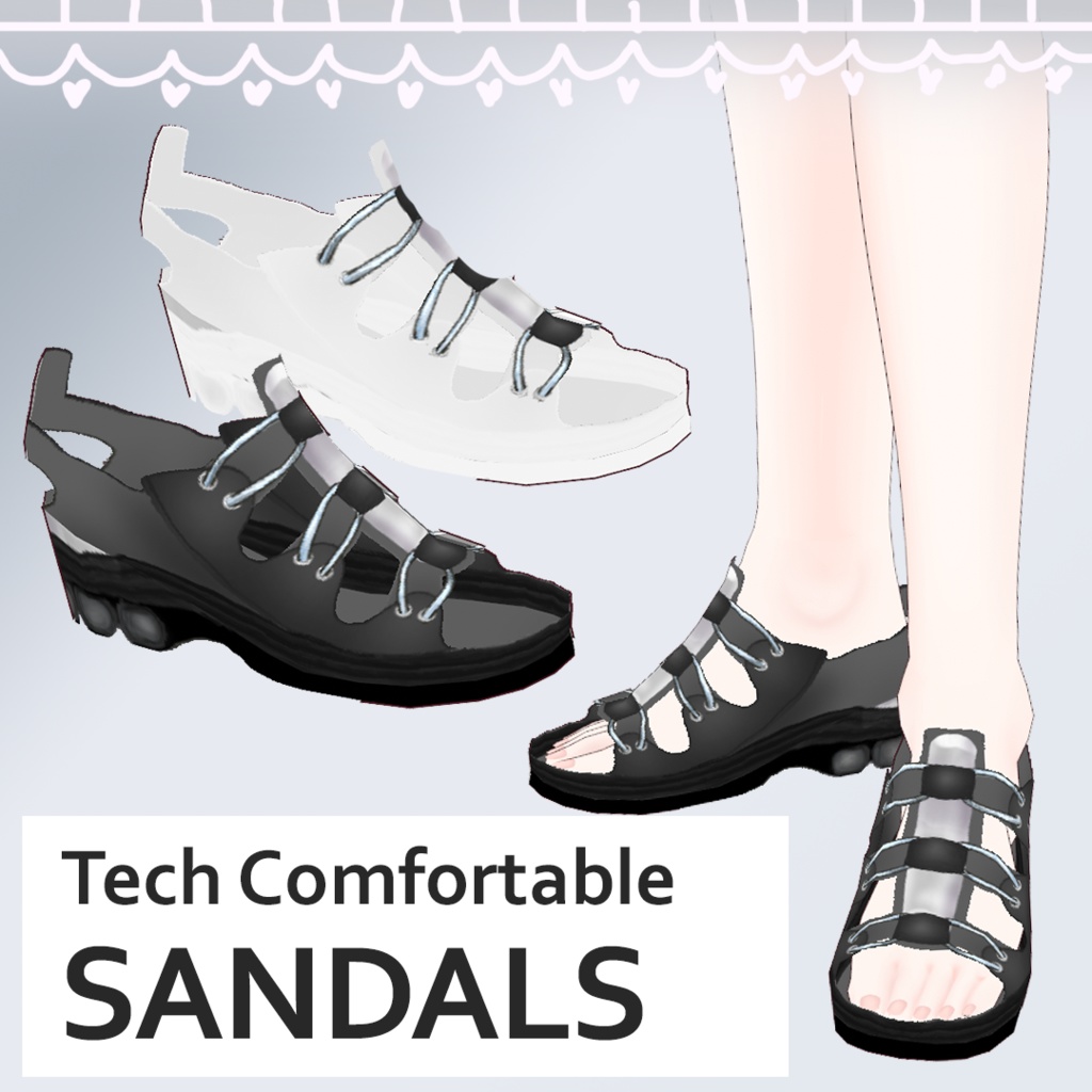 【VRoid】Tech Sandals