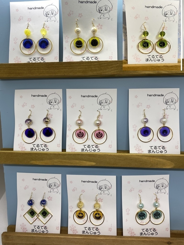 刀剣乱舞　紋ピアス　イヤリング　マスクチャーム 1