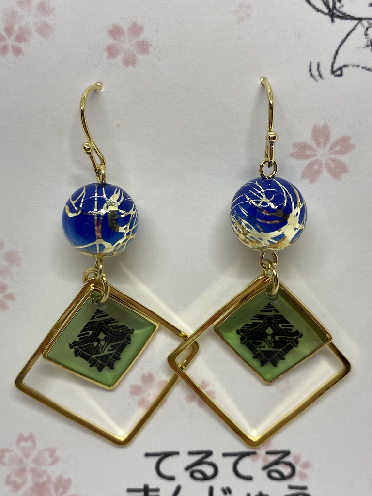 刀剣乱舞 紋ピアス イヤリング マスクチャーム 1