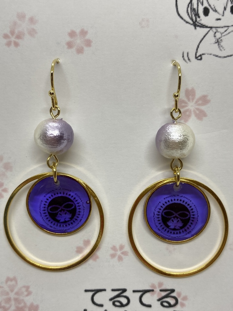 刀剣乱舞 紋ピアス イヤリング マスクチャーム 1