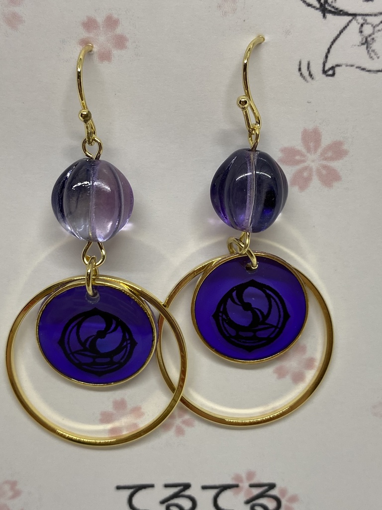 刀剣乱舞 紋ピアス イヤリング マスクチャーム 3