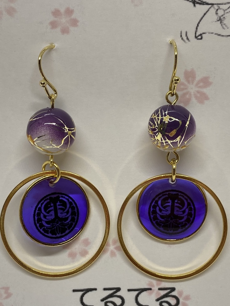 刀剣乱舞 紋ピアス イヤリング マスクチャーム 2