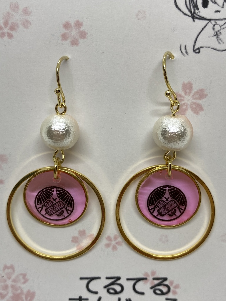 刀剣乱舞 紋ピアス イヤリング マスクチャーム 2