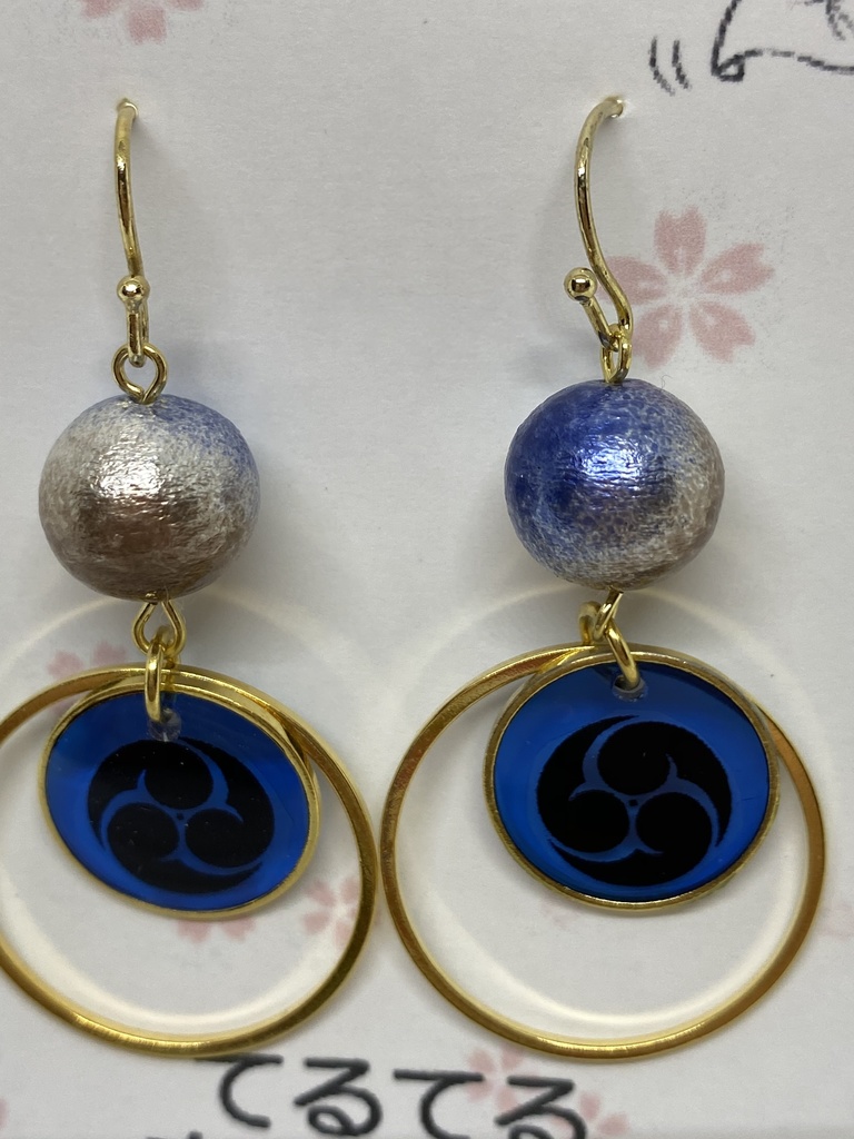 刀剣乱舞 紋ピアス イヤリング マスクチャーム 5