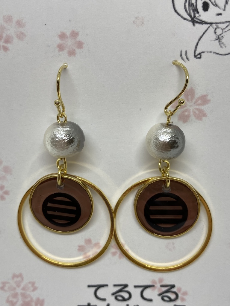 刀剣乱舞 紋ピアス イヤリング マスクチャーム 5