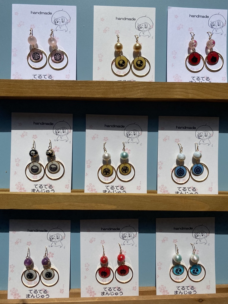 刀剣乱舞 紋ピアス イヤリング マスクチャーム 8