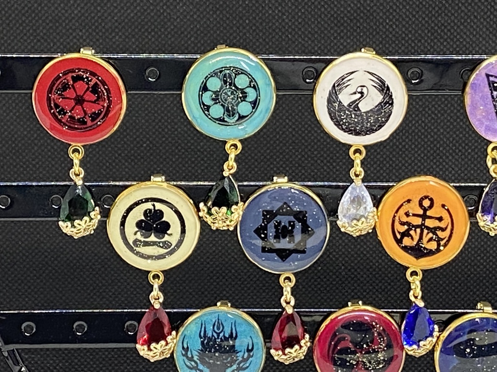 刀剣乱舞 紋マスククリップ 雫チャーム付き 真剣乱舞祭