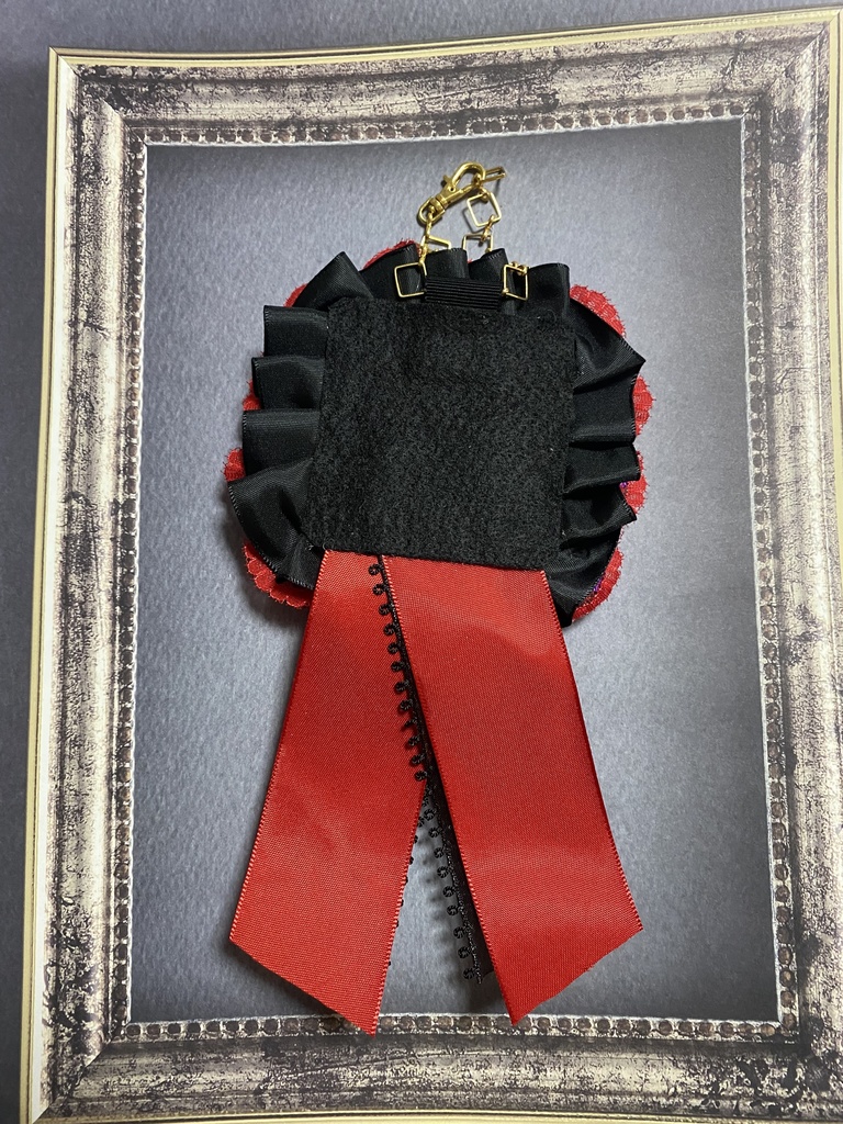 刀剣乱舞 大俱利伽羅イメージスクエア缶バッジ用ロゼット バッグ