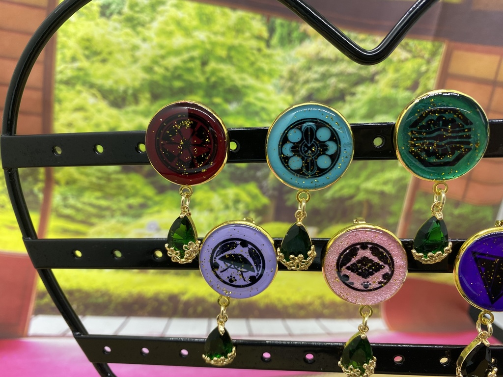 刀剣乱舞 紋マスククリップ 雫チャーム 江おんすていじ