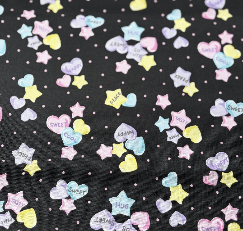 もちもちマスコットポーチ 黒×可愛い柄