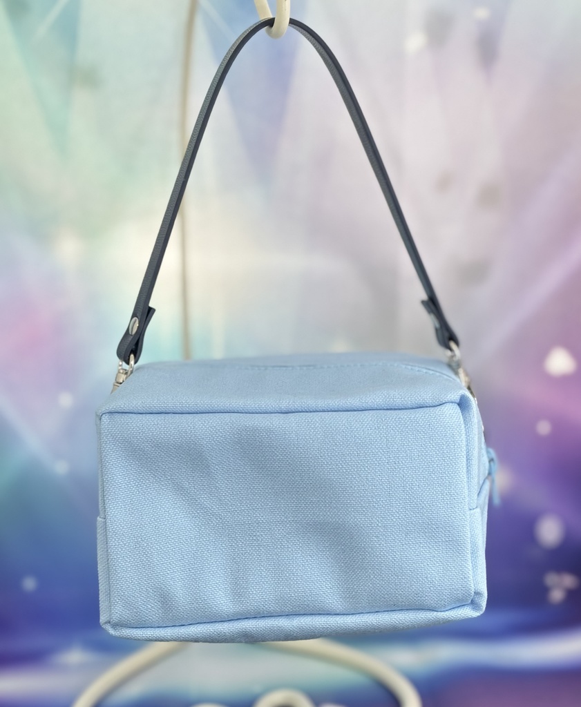 もちもちマスコットポーチ サックス×可愛い柄