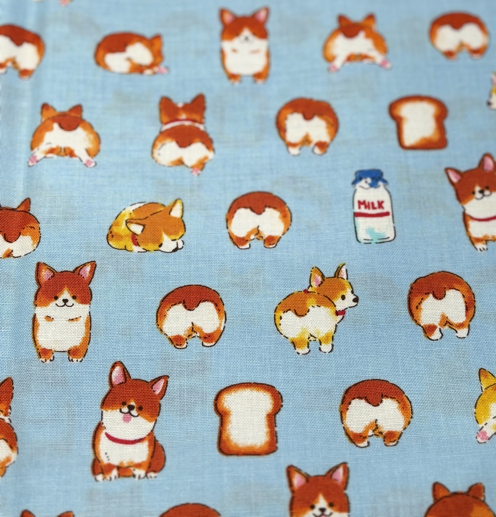 もちもちマスコットポーチ サックス×可愛い柄