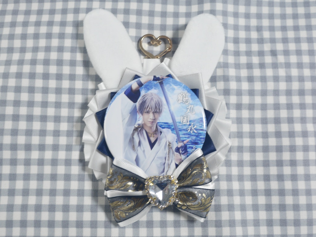 刀剣乱舞イメージカラーうさ耳ロゼット キーホルダー1