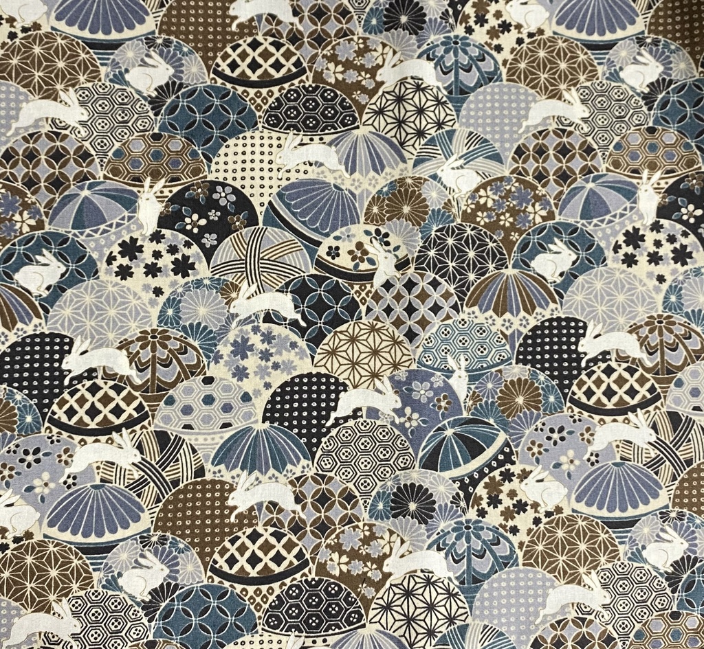 もちもちマスコットポーチ 黒×和柄