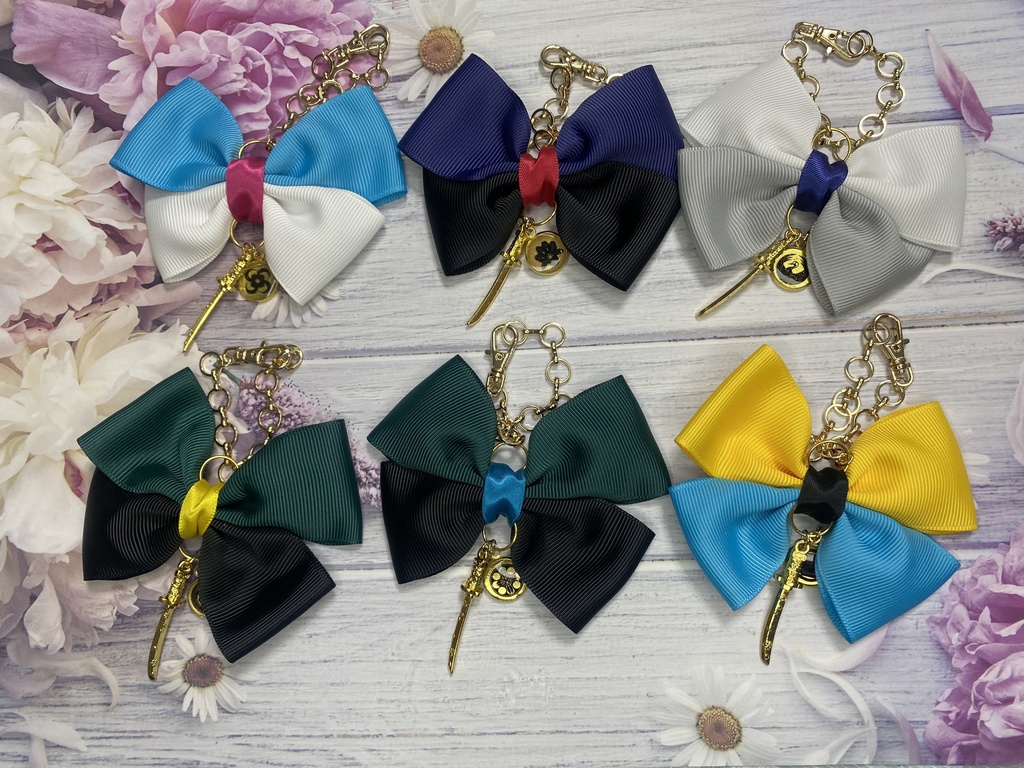 刀剣乱舞イメージカラー　紋&刀チャーム付きバッグチャーム2