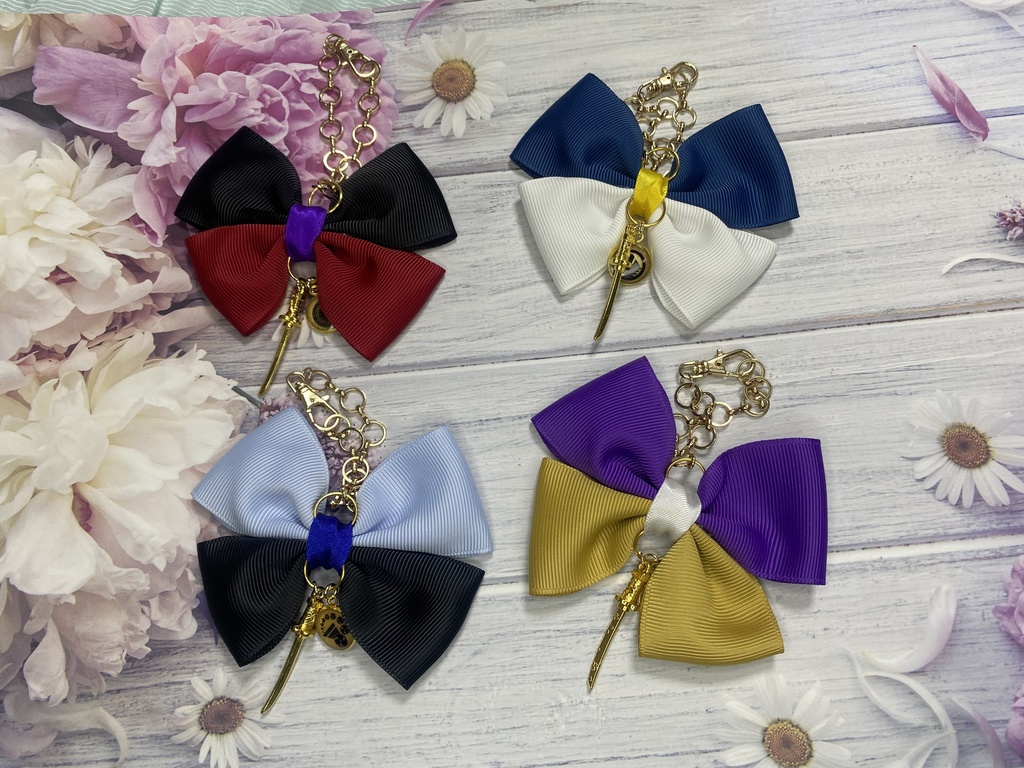 刀剣乱舞イメージカラー　紋＆刀チャーム付きバッグチャーム5