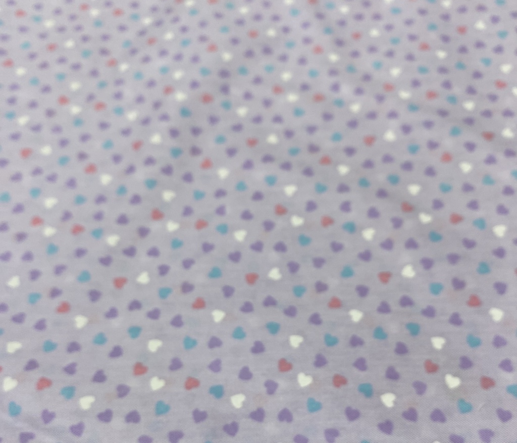 もちもちマスコットポーチ ラベンダー×可愛い柄