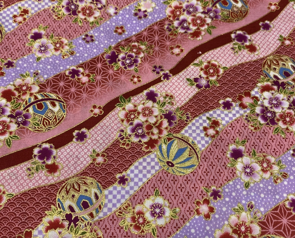 もちもちマスコットポーチ 赤×和柄