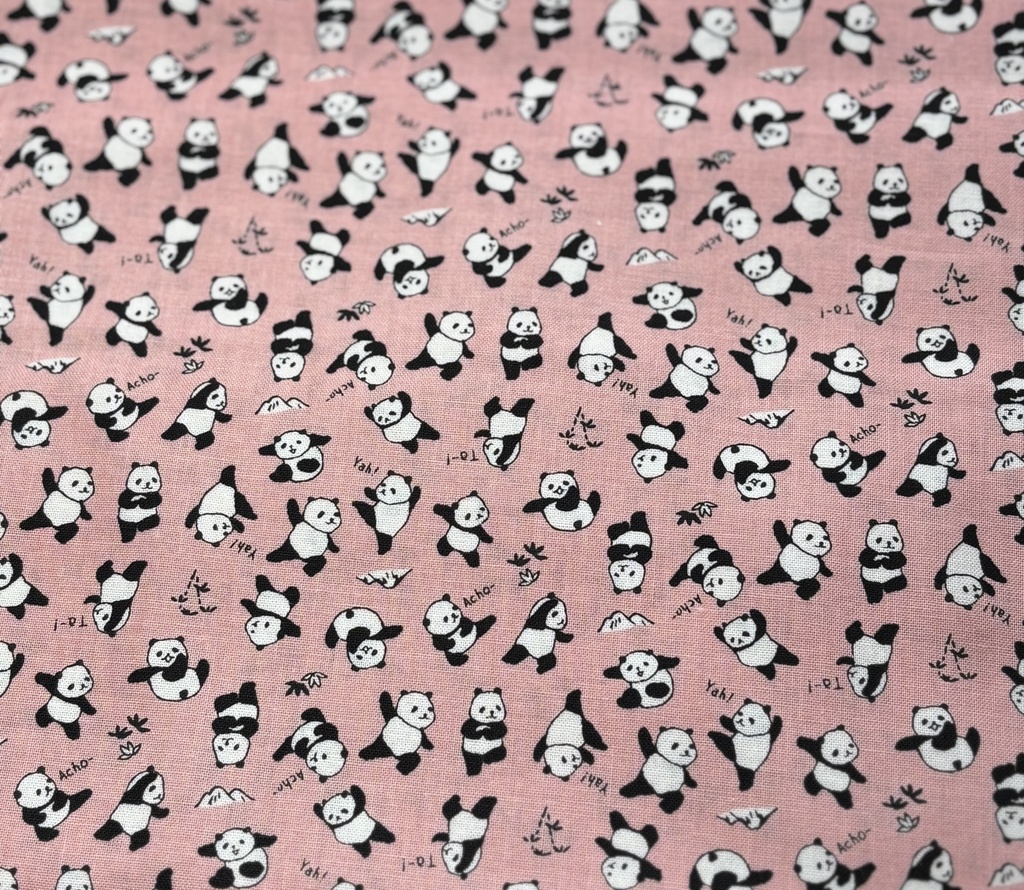 もちもちマスコットポーチ うすピンク×可愛い柄