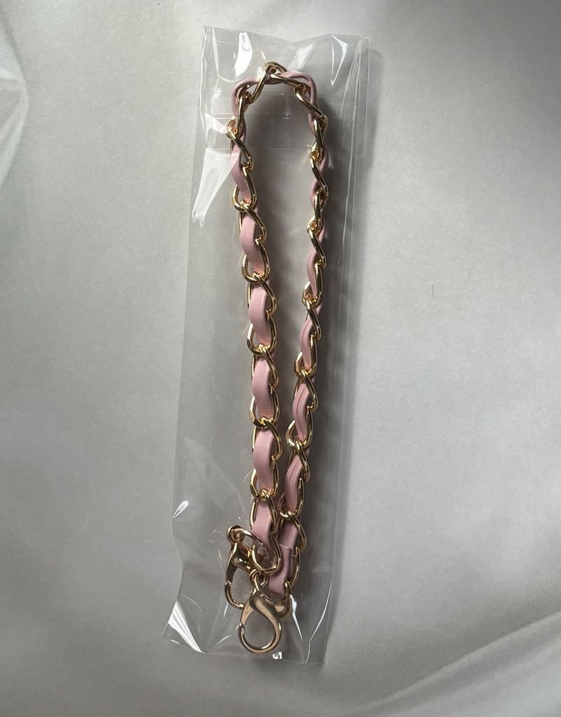 もちもちマスコットポーチ うすピンク×可愛い柄