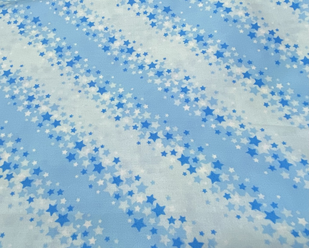 もちもちマスコットポーチ ブルー×ポップな柄