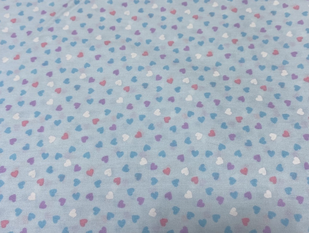 もちもちマスコットポーチ ブルー×ポップな柄