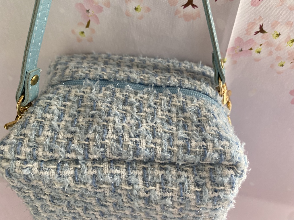 もちもちマスコット4体用ツィードポーチ