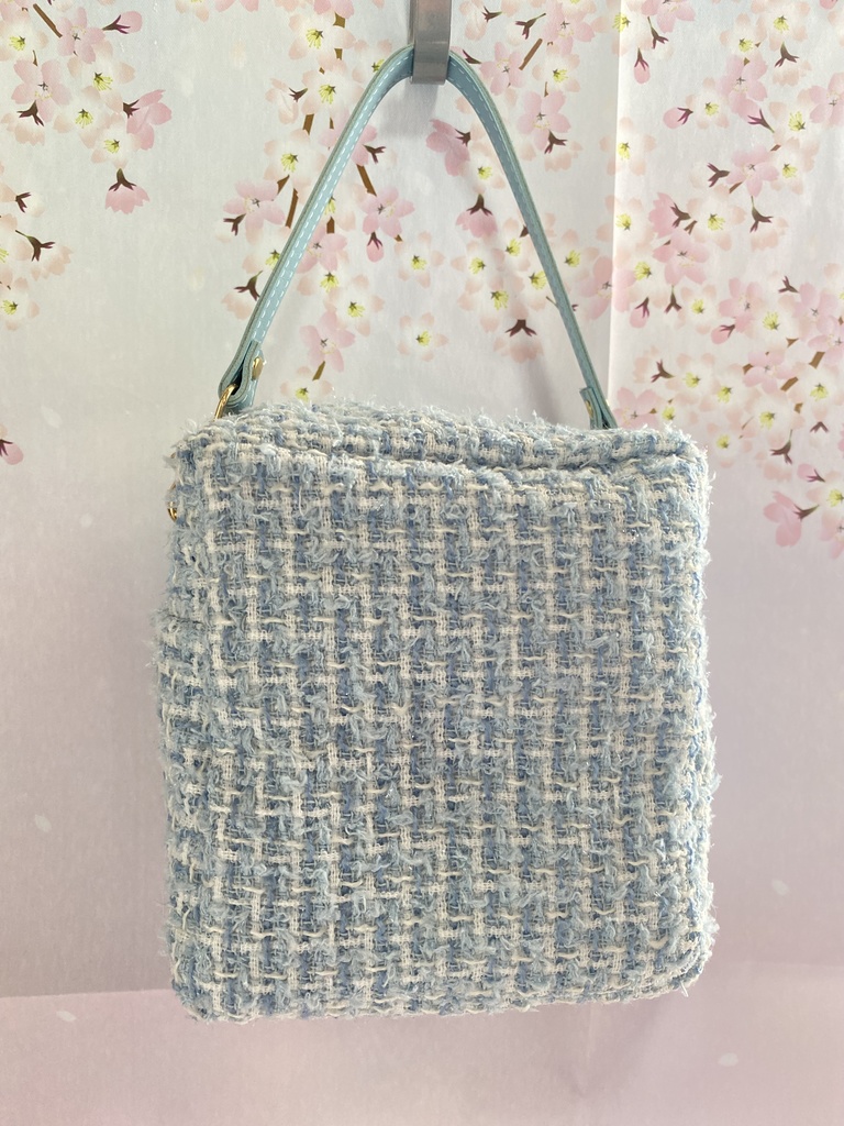 もちもちマスコット4体用ツィードポーチ