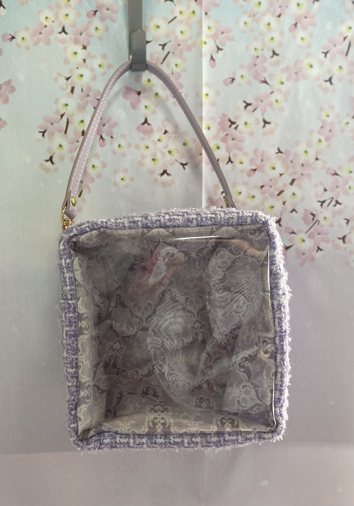 もちもちマスコット4体用ツィードポーチ