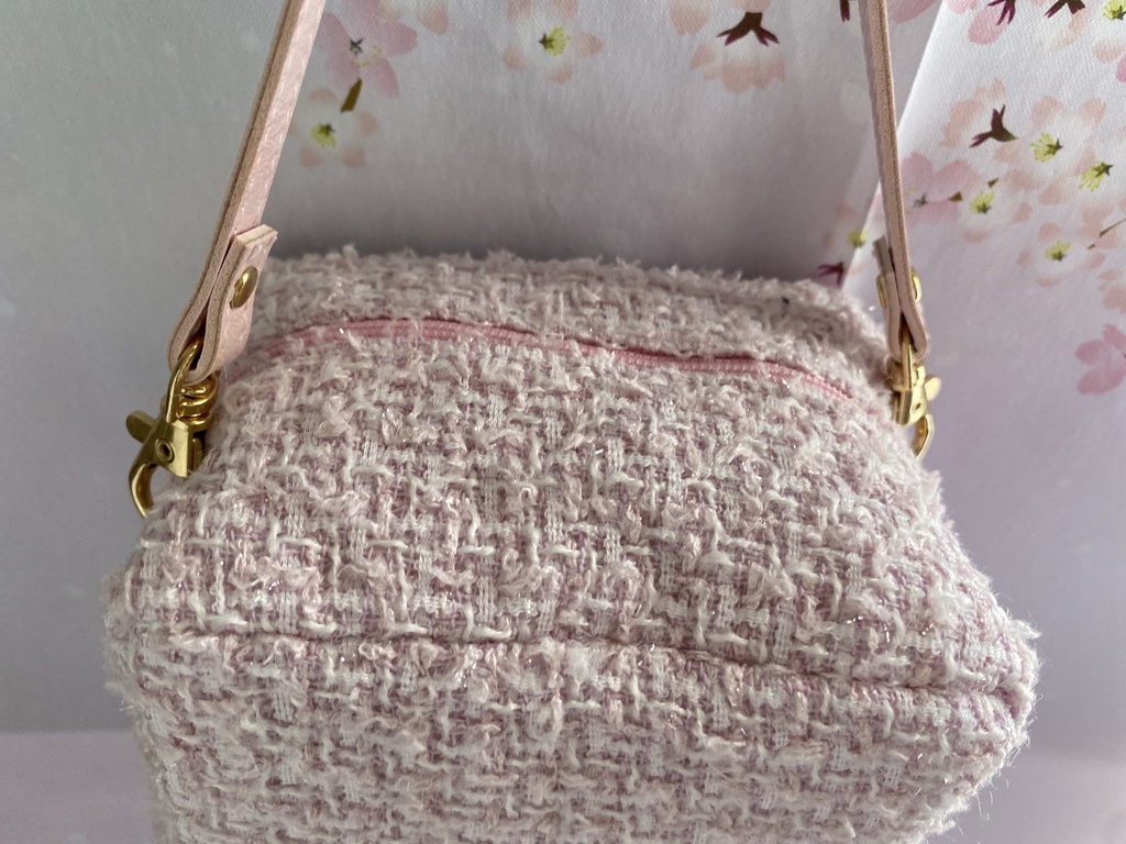 もちもちマスコット4体用ツィードポーチ