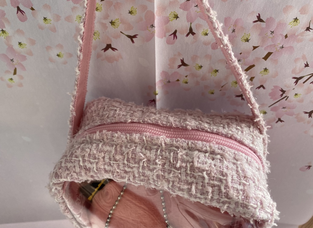 ぬいぐるみ用ツィードポーチ