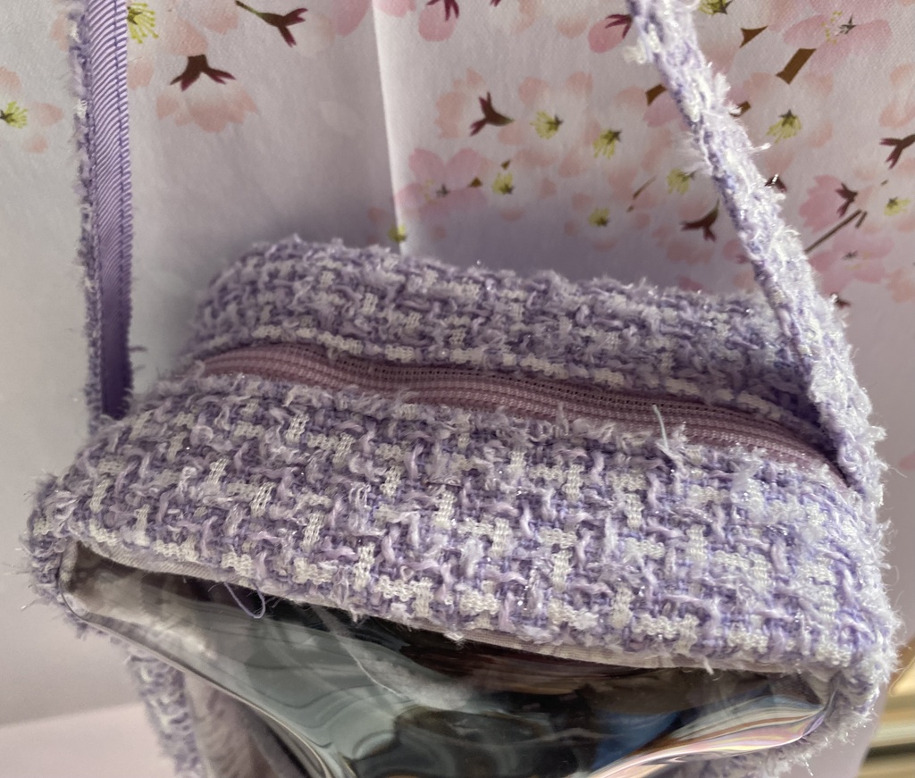 ぬいぐるみ用ツィードポーチ