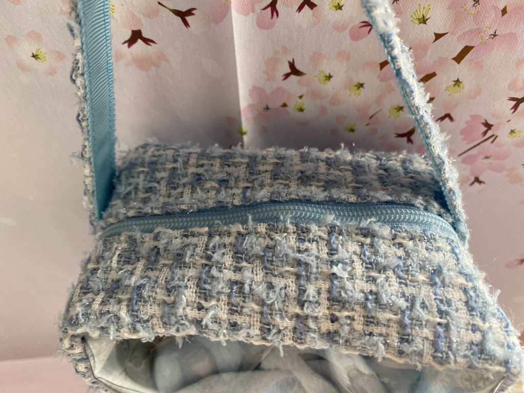 ぬいぐるみ用ツィードポーチ