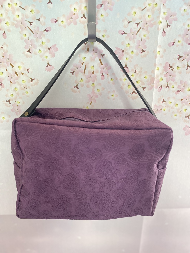 もちもちマスコット6体用ポーチ 薔薇柄ジャガード