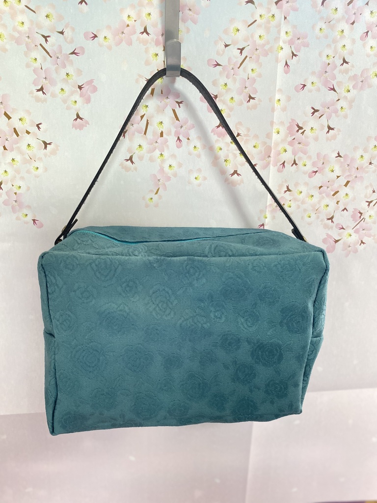 もちもちマスコット6体用ポーチ 薔薇柄ジャガード