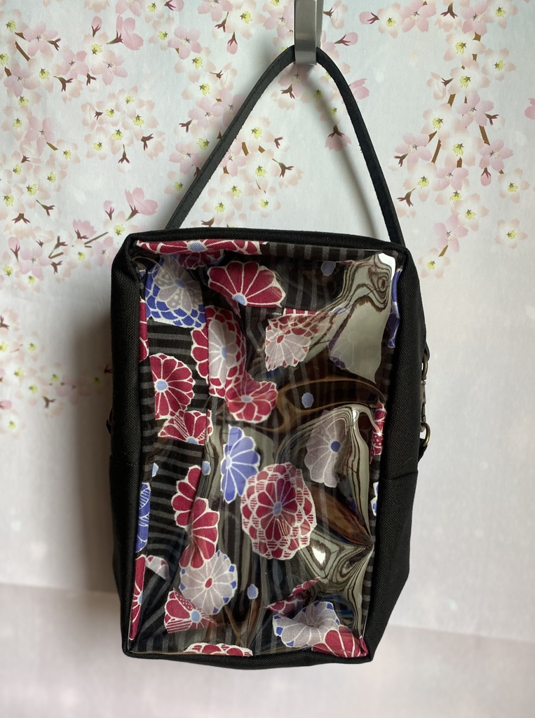 ぬいぐるみ用ポーチ 無地×和柄