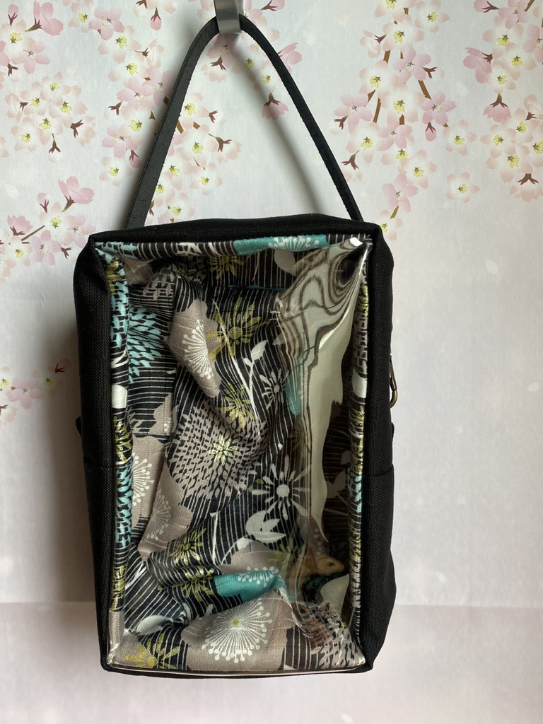 ぬいぐるみ用ポーチ 無地×和柄